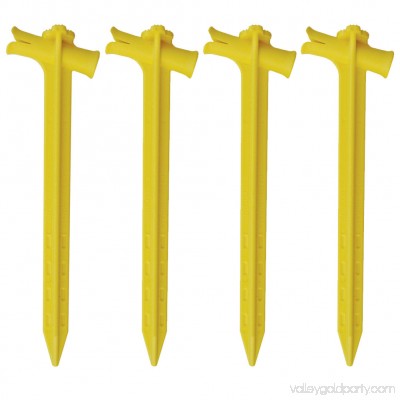 Speed Cinch High Impact Stake, 9, Yellow, 4 Pack 556820731